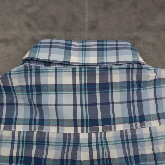 Johnnie- O Shirt Mens S Check Hangin Out Long Sleeve Button Up Surfing - Picture 13 of 16